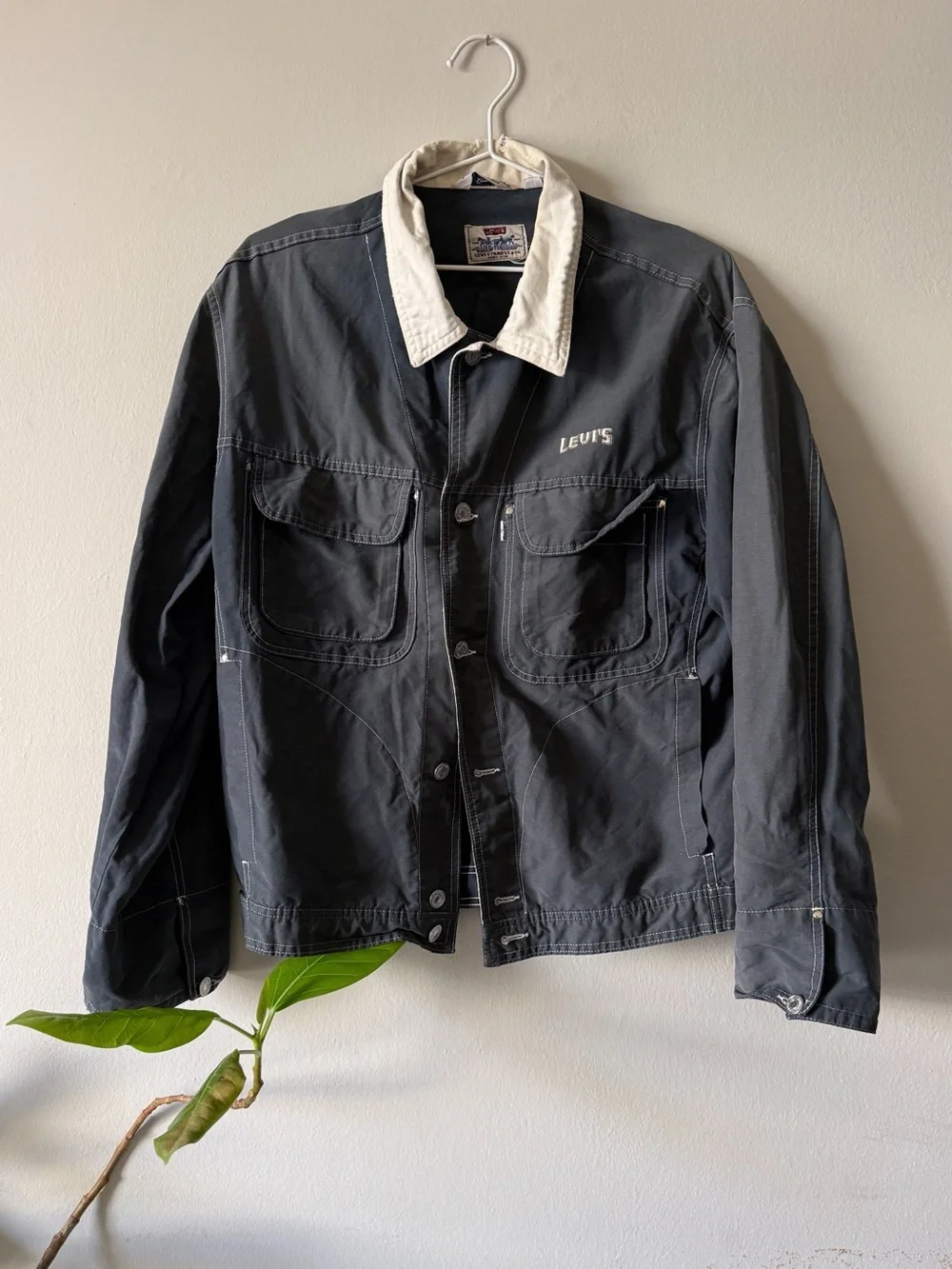 Vintage Levi’s Cotton Jacket, made in Italy, size medium